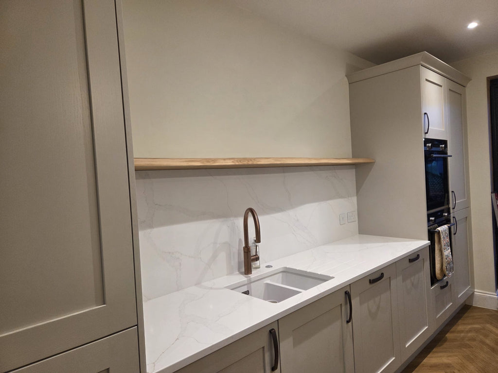 Live Edge Floating Oak Shelves