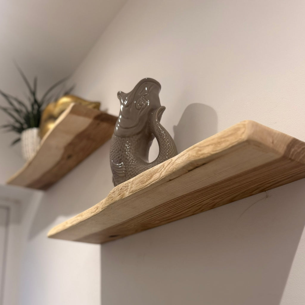 Live Edge Ash Shelves