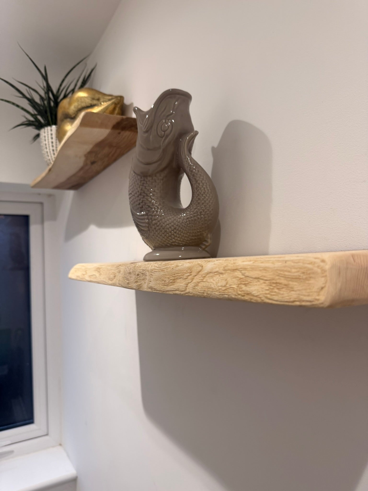 Live Edge Ash Shelves